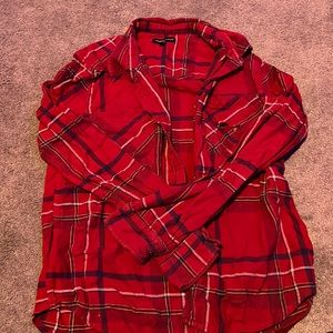 Red plaid flannel